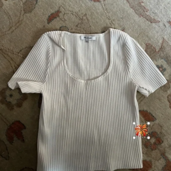 Madewell Ribbed Cream Tank Top - Picture 4 of 4